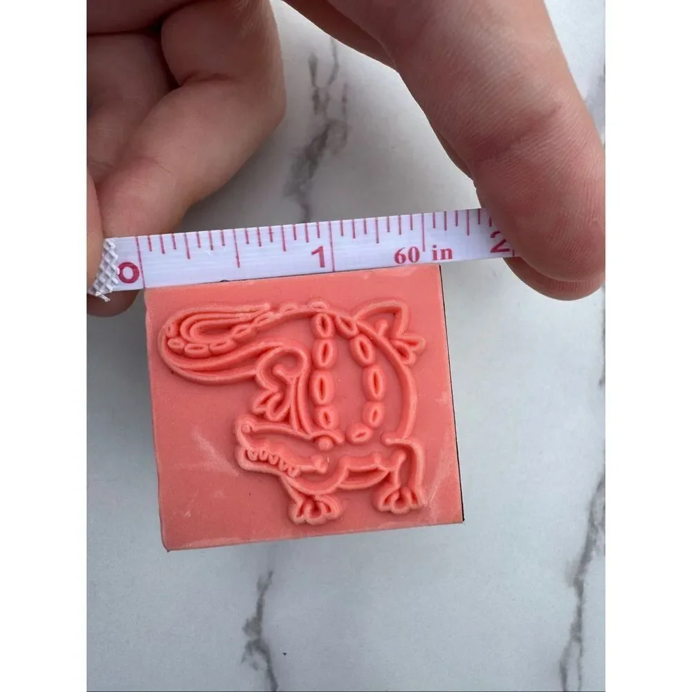 New Cartoon Crocodile Rubber Stamp